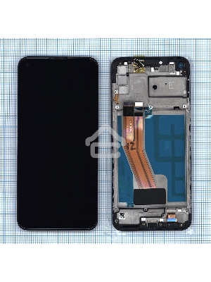 Дисплей для Samsung Galaxy M11 SM-M115 черный с рамкой