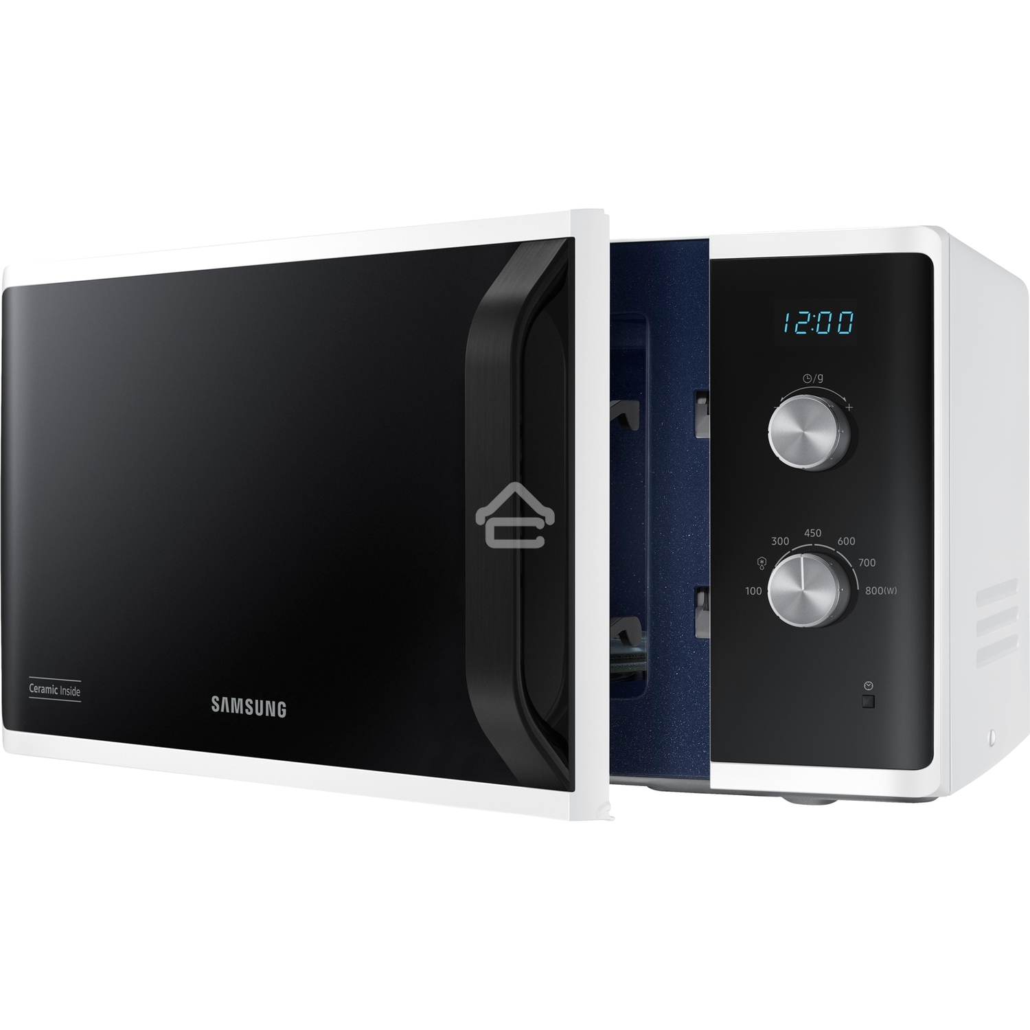 Микроволновая печь Samsung MS23K3614AW белый, 23 л, 800 Вт, переключатели - поворотный механизм