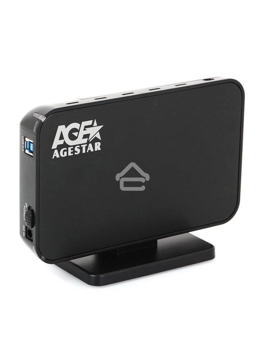 Внешний корпус для HDD AgeStar 3UB3A8-6G SATA II пластик/алюминий черный 3.5