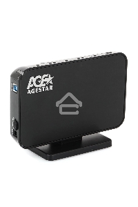 Внешний корпус для HDD AgeStar 3UB3A8-6G SATA II пластик/алюминий черный 3.5