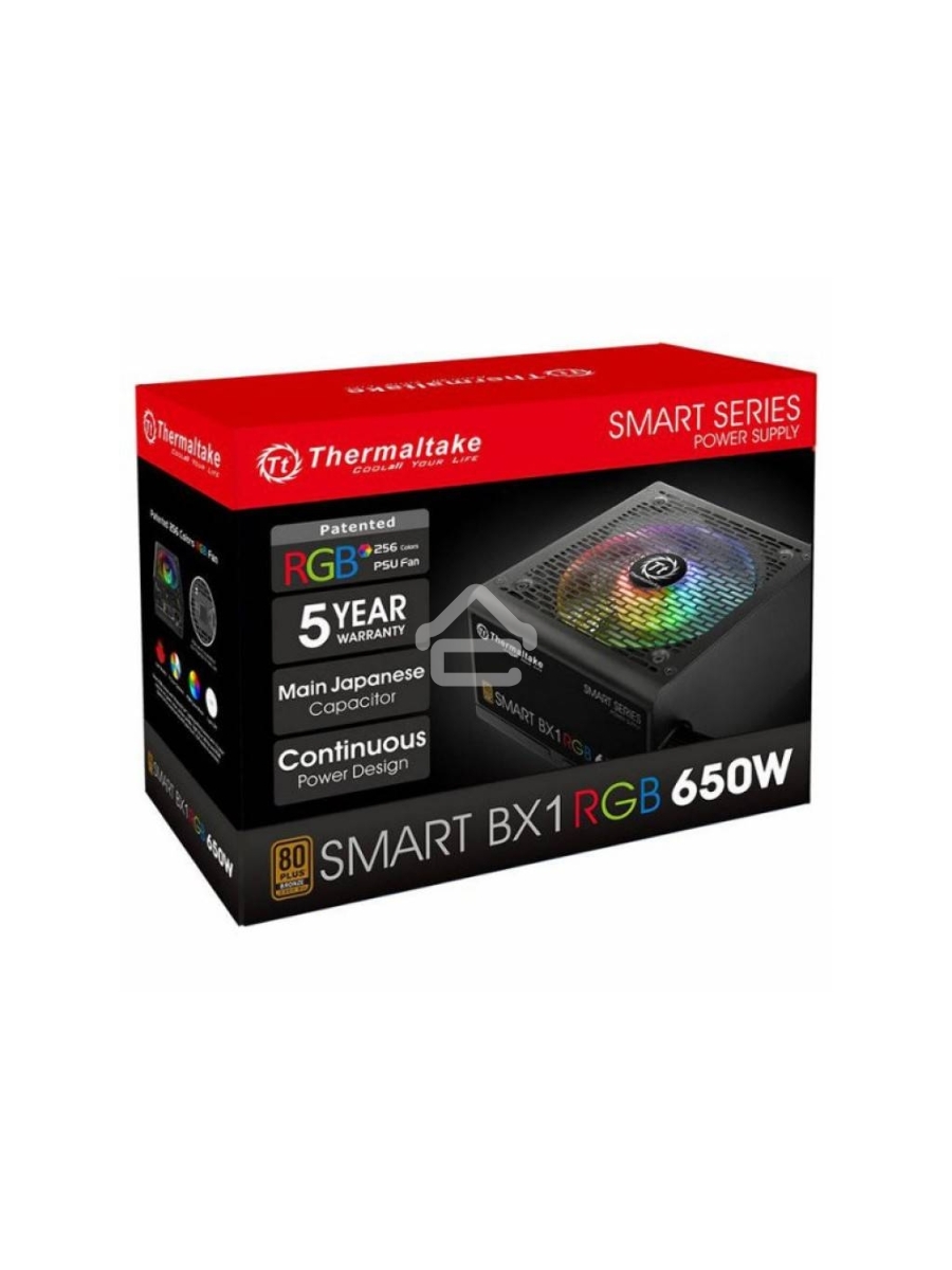 Блок питания Thermaltake Smart PS-SPR-0650NHSABE-1, 650Вт, 80 PLUS Bronze, 120мм, черный