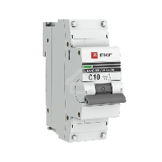 Выключатель автоматический модульный 1п C 10А 10кА ВА 47-100 PROxima EKF mcb47100-1-10C-pro