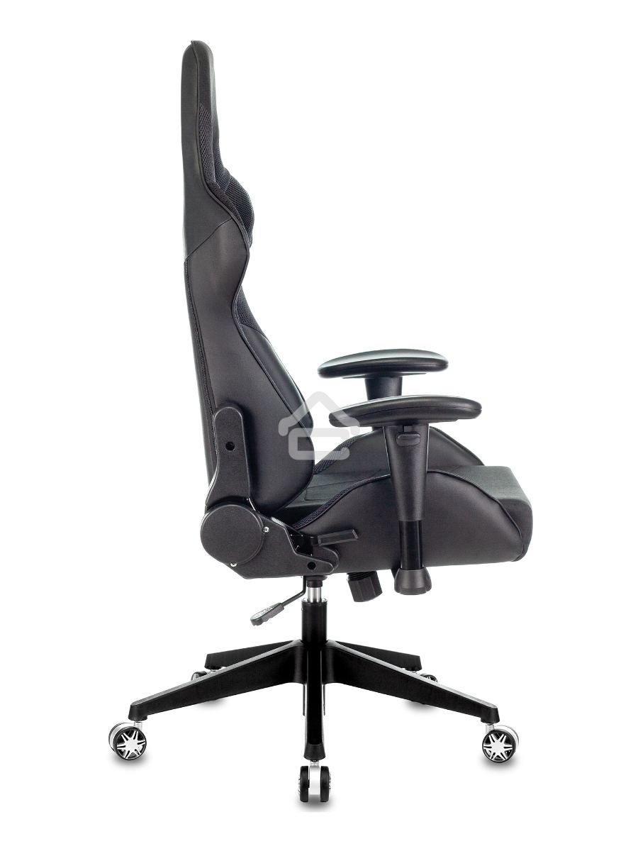 Кресло игровое Бюрократ VIKING 4 AERO BLACK EDITION черный искусст.кожа/ткань