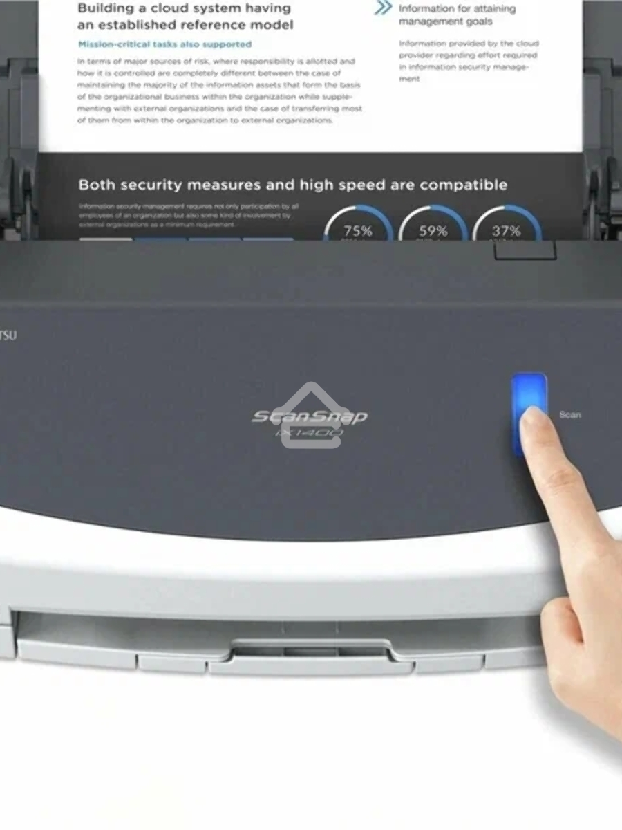 Документ сканер Fujitsu ScanSnap iX1400 А4, двухсторонний, 40 стр/мин, автопод. 50 листов, USB 3.2