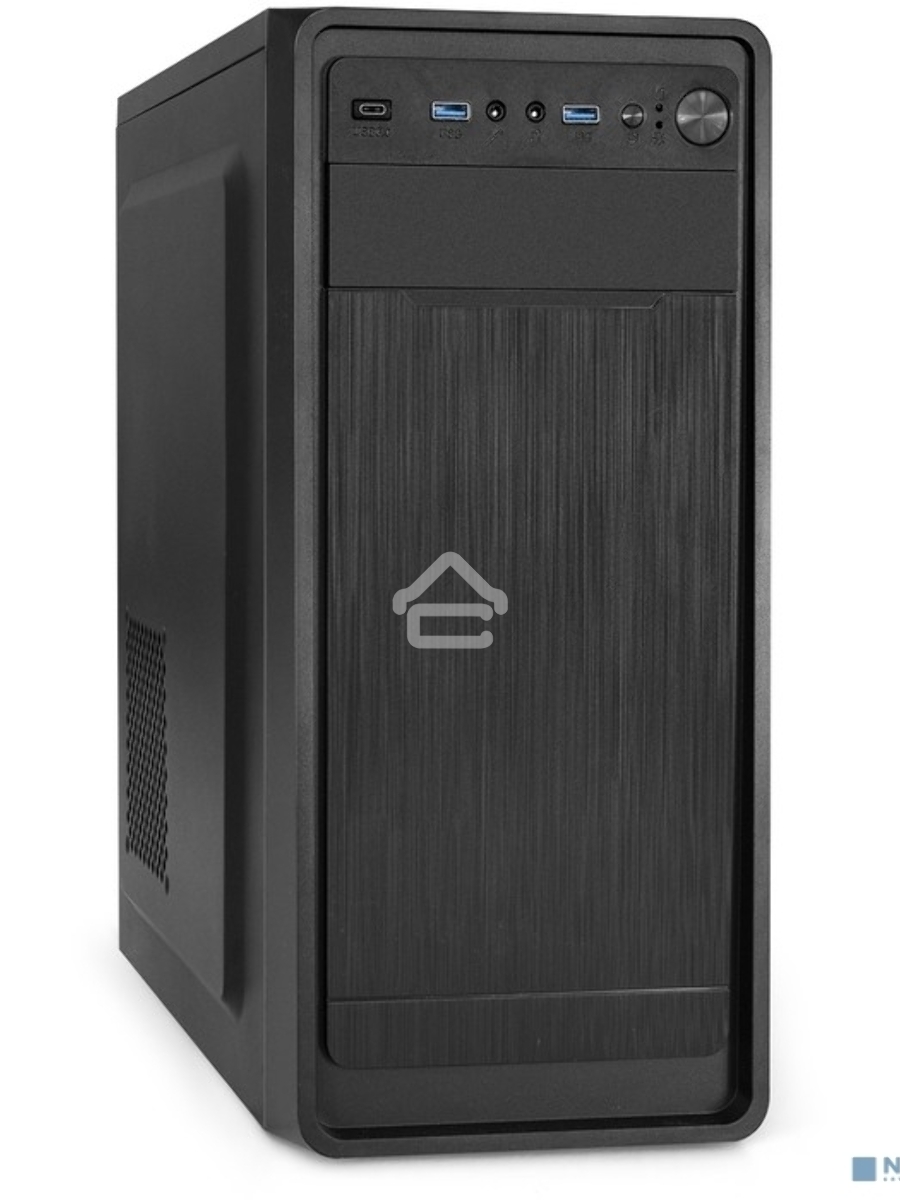 Компьютерный корпус Miditower ExeGate EX287372RUS XP-332UC-XP350 (ATX, XP350 с вент. 12см, 2*USB3.0+1*TypeC, аудио, черный)