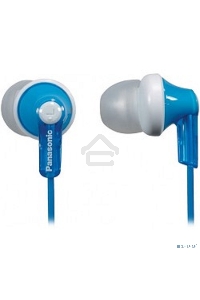 Наушники вкладыши Panasonic RP-HJE118GUA 1.1м белый/голубой проводные (в ушной раковине)
