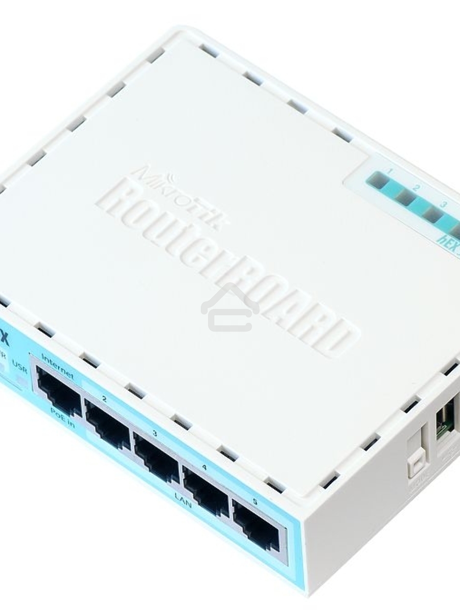 Роутер MikroTik RB750Gr3 hEX (RouterOS L4) with power supply and case 5 port 10/100/1000 гигабитный высокопроизводительный Ethernet
