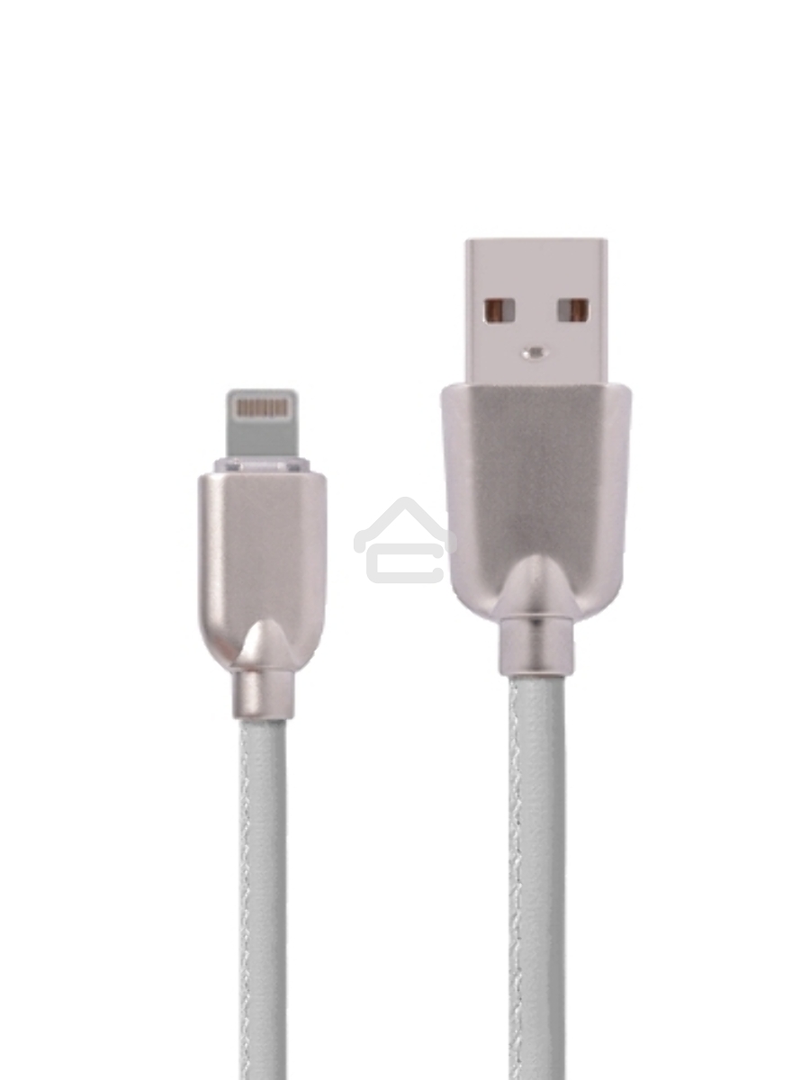 Кабель USB ACD-Allure Lightning ~ USB-A Кожа, 1м, белый (ACD-U926-P5W)
