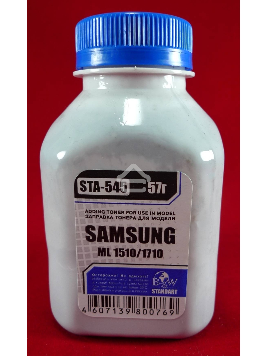 Тонер SAMSUNG ML-1510/20/1660/65/1710/50/1860/65/216x/SCX 3x00 (фл, 57г) B&W Standart фас России