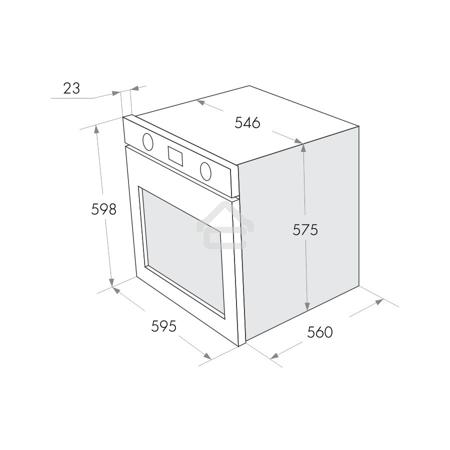 Шкаф духовой газовый Maunfeld MGOG.673W/ Газ, встраиваемый