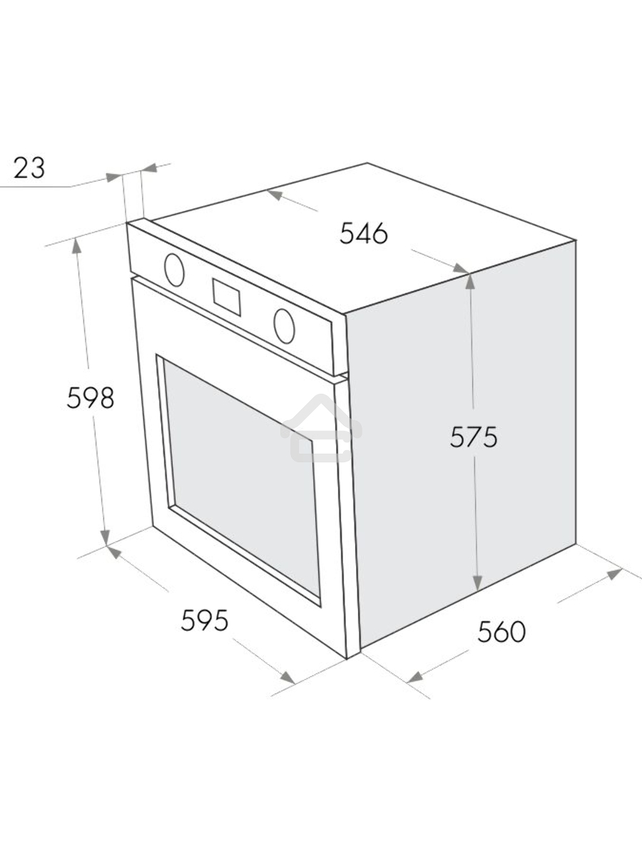 Шкаф духовой газовый Maunfeld MGOG.673W/ Газ, встраиваемый