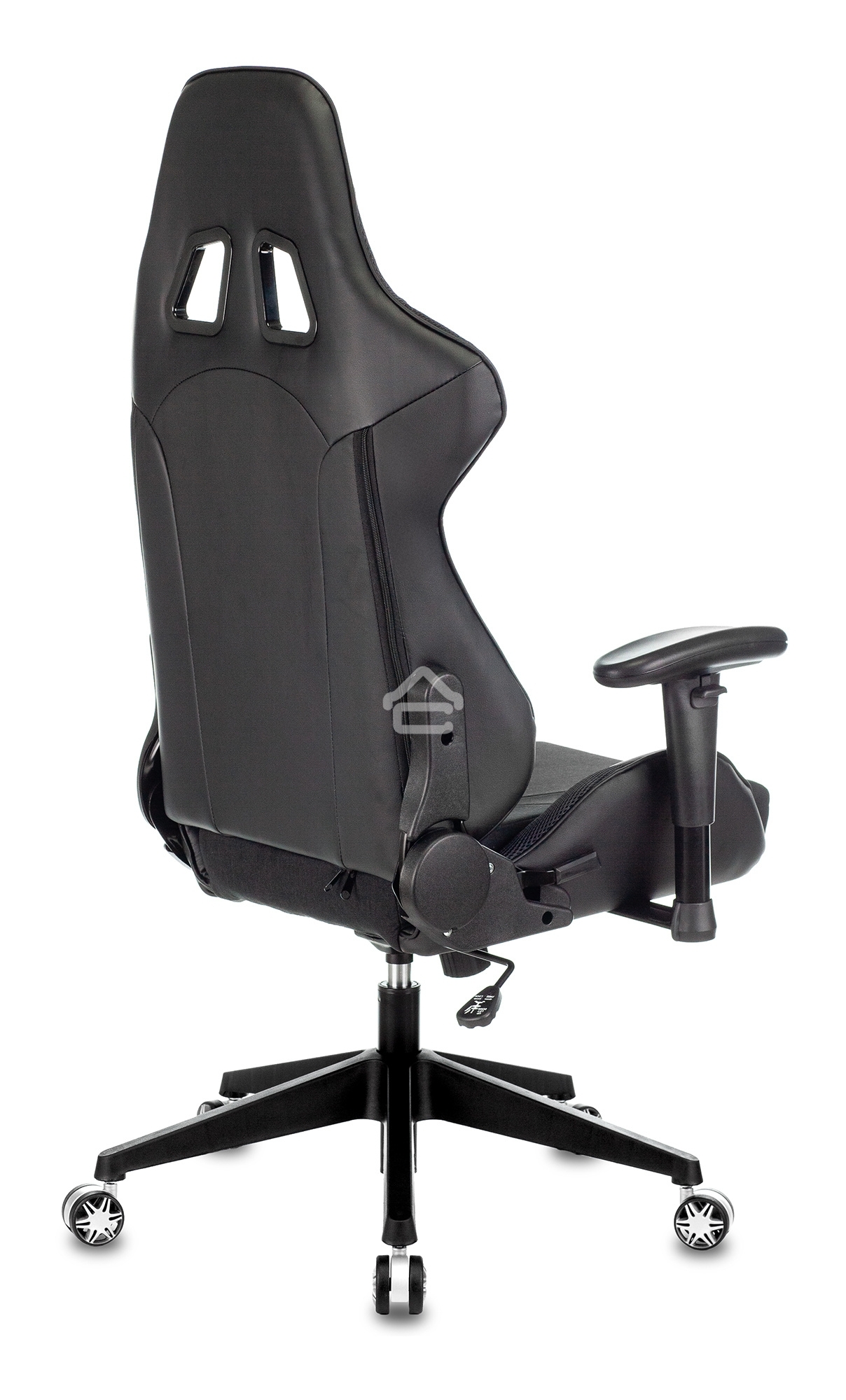 Кресло игровое Бюрократ VIKING 4 AERO BLACK EDITION черный искусст.кожа/ткань