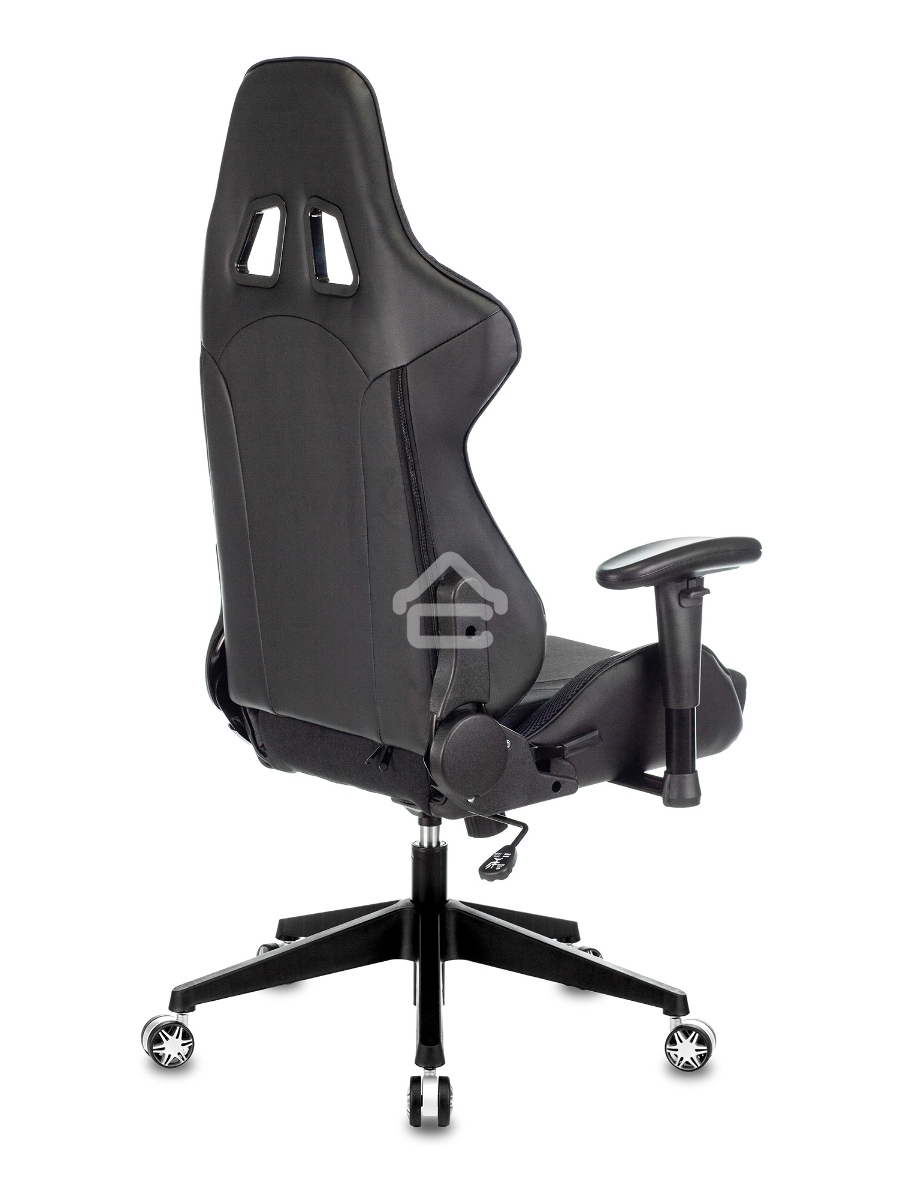 Кресло игровое Бюрократ VIKING 4 AERO BLACK EDITION черный искусст.кожа/ткань