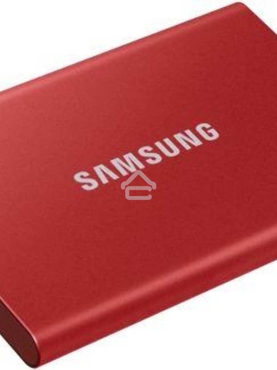 Твердотельный накопитель Samsung SSD 2TB T7, USB Type-C, R/W 1000/1050MB/s, красный