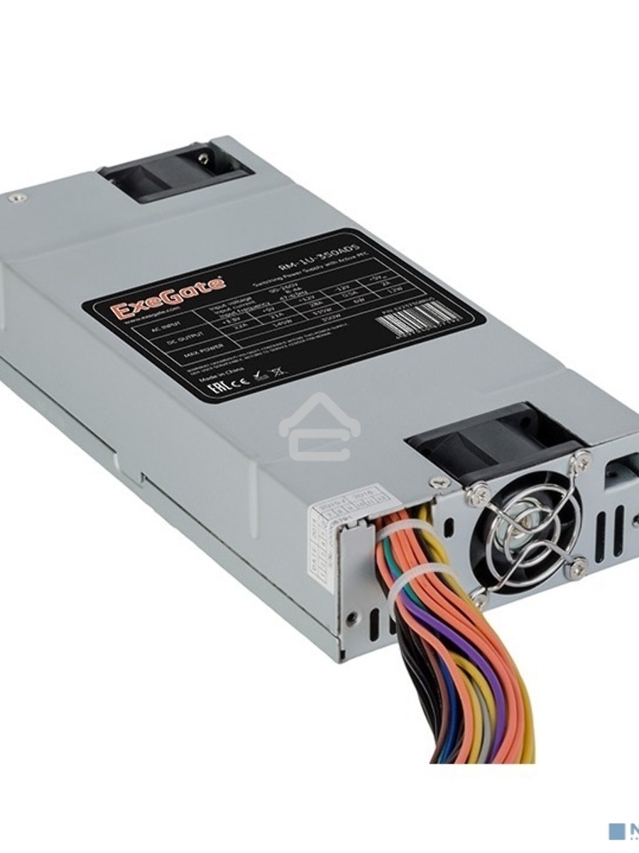 Серверный блок питания 450W Exegate <RM-1U-450ADS> APFC, универсальный для 1U, 24pin/2x(4+4)pin, 4xSATA,3xIDE