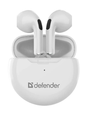 Гарнитура беспроводная Defender Twins 930 белый  TWS  Bluetooth