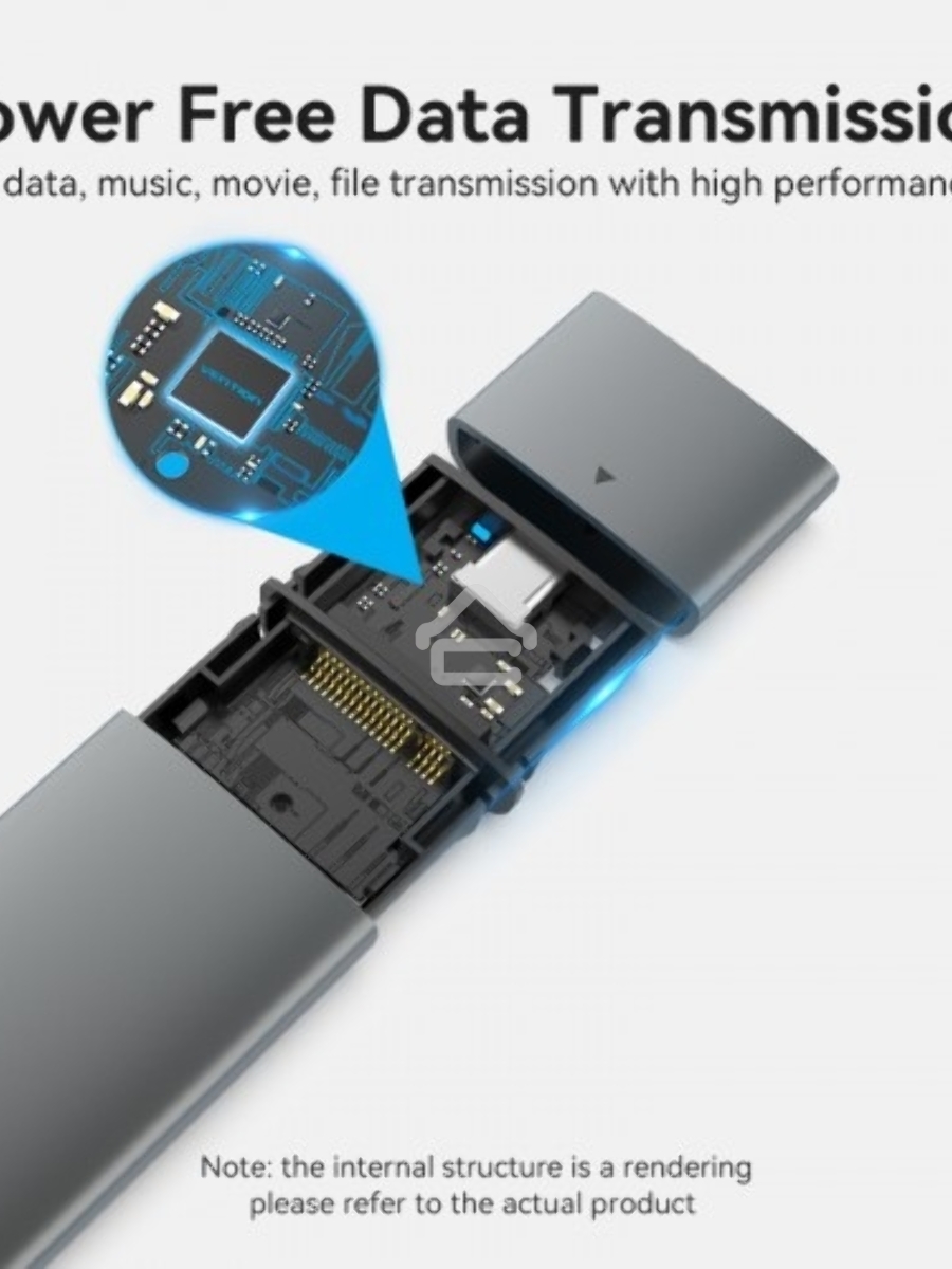 Корпус для SSD Vention USB 3.1 Gen 2-C M.2 NVMe Серый