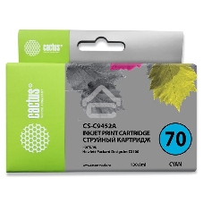 Картридж струйный Cactus CS-C9452A №70 голубой (130 мл.) для HP Designjet Z3100