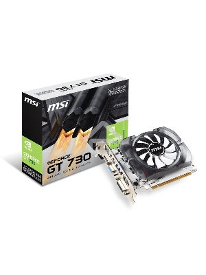 Видеокарта MSI PCI-E N730-4GD3V2 nVidia GeForce GT 730 4096Mb 128bit DDR3 700/1000 DVIx1/HDMIx1/CRTx1/HDCP Ret