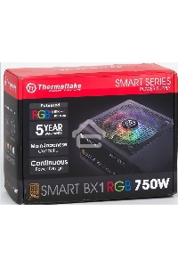 Блок питания Thermaltake Smart PS-SPR-0750NHSABE-1, 750Вт, 80 PLUS Bronze, 120мм, черный
