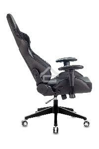 Кресло игровое Бюрократ VIKING 4 AERO BLACK EDITION черный искусст.кожа/ткань