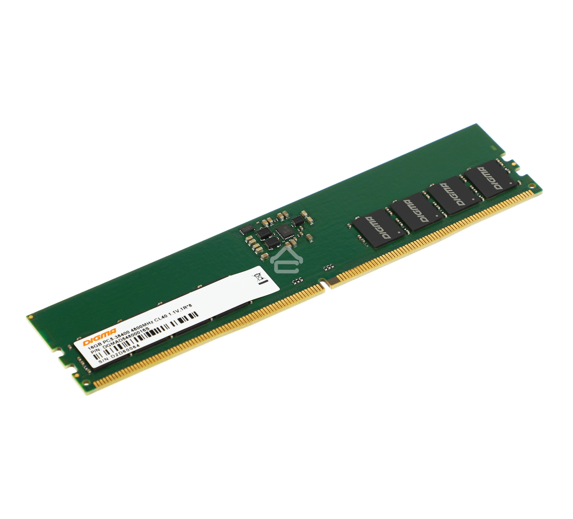 Оперативная память Digma, DDR5, 16GB (1x16GB), 4800MHz, CL40, DIMM