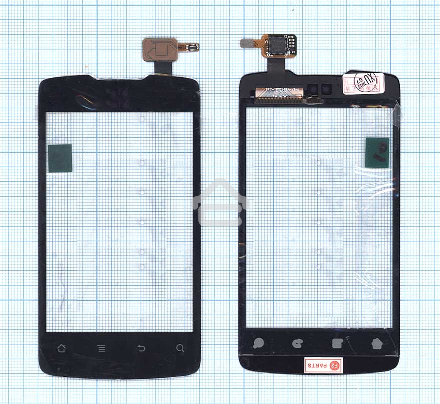 Сенсорное стекло (тачскрин) для Huawei S8520, черное
