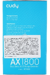 Повторитель беспроводного сигнала Cudy RE1800 AX1800 10/100/1000BASE-TX/Wi-Fi белый