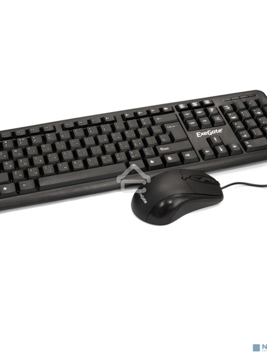 Комплект ExeGate EX287139RUS Professional Standard Combo MK120-OEM (клавиатура влагозащищенная 104кл. + мышь оптическая 1000dpi, 3 кнопки и колесо прокрутки; USB, длина кабелей 1.3м, черный, ОЕМ)