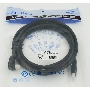Кабель HDMI 3м, 19pin to 19pin, 1 угловой разъем, черный