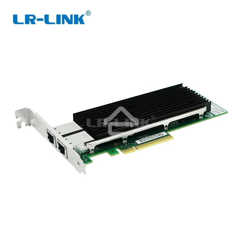 Сетевая карта LR-Link 2 порта 10/100/1000/10G Base-T на чипе Intel X540, LREC9802BT