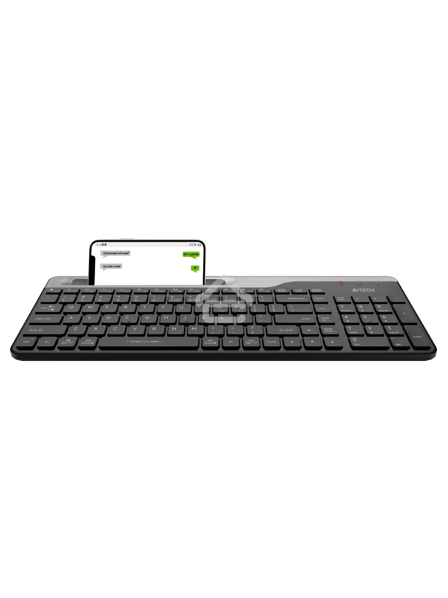 Клавиатура A4Tech Fstyler FBK25 беспроводная, USB, Bluetooth/Радиоканал, черный/серый