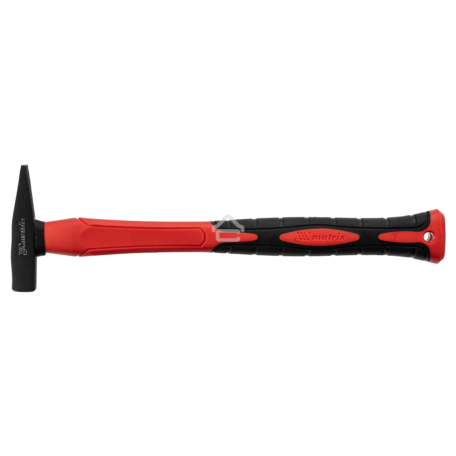 Молоток слесарный Matrix ''optimal'', 100 г, фибергласовая обрезиненная рукоятка, квадратный боек