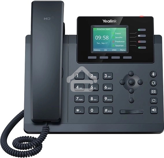 Настольный IP-телефон YEALINK SIP-T34W, 4 аккаунта, Wi-Fi, USB, 2.4