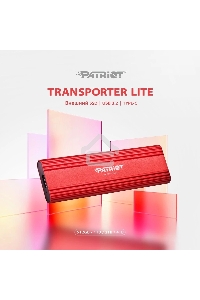Внешний накопитель SSD Patriot 2TB USB-C , Transporter Lite, R/W 1000MB/1000MB/s, красный