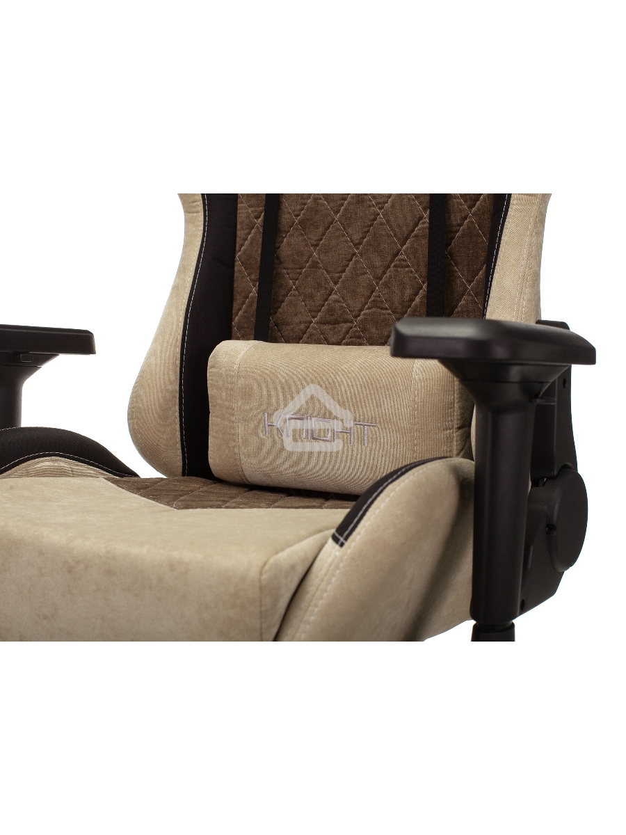 Кресло игровое Бюрократ VIKING 7 KNIGHT BR FABRIC коричневый текстиль/эко.кожа крестовина металл/пластик