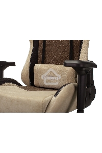 Кресло игровое Бюрократ VIKING 7 KNIGHT BR FABRIC коричневый текстиль/эко.кожа крестовина металл/пластик
