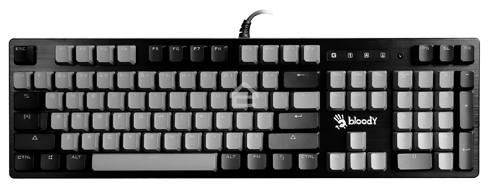 Клавиатура проводная A4Tech Bloody B828N USB черный/серый