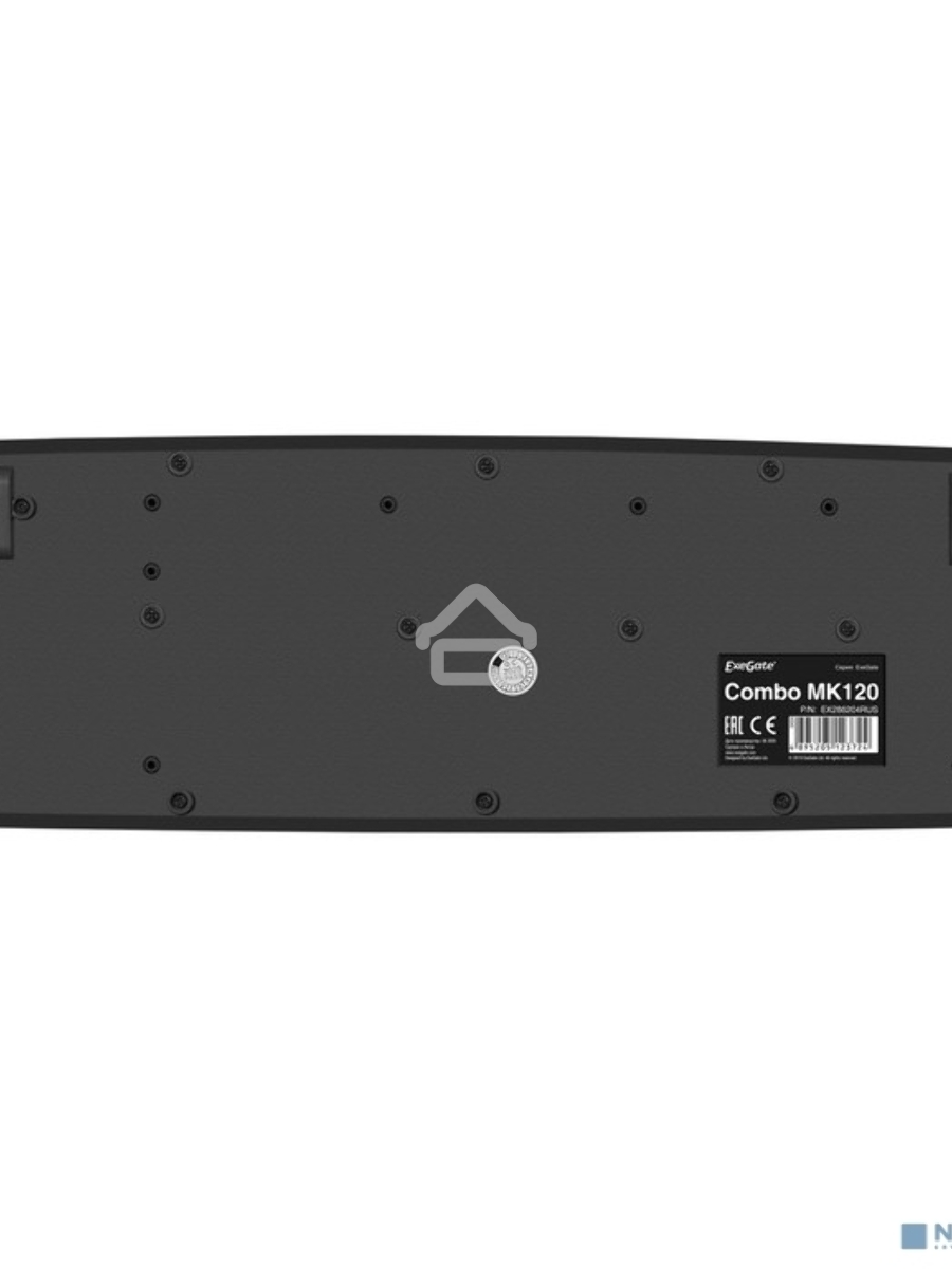 Комплект ExeGate EX287139RUS Professional Standard Combo MK120-OEM (клавиатура влагозащищенная 104кл. + мышь оптическая 1000dpi, 3 кнопки и колесо прокрутки; USB, длина кабелей 1.3м, черный, ОЕМ)