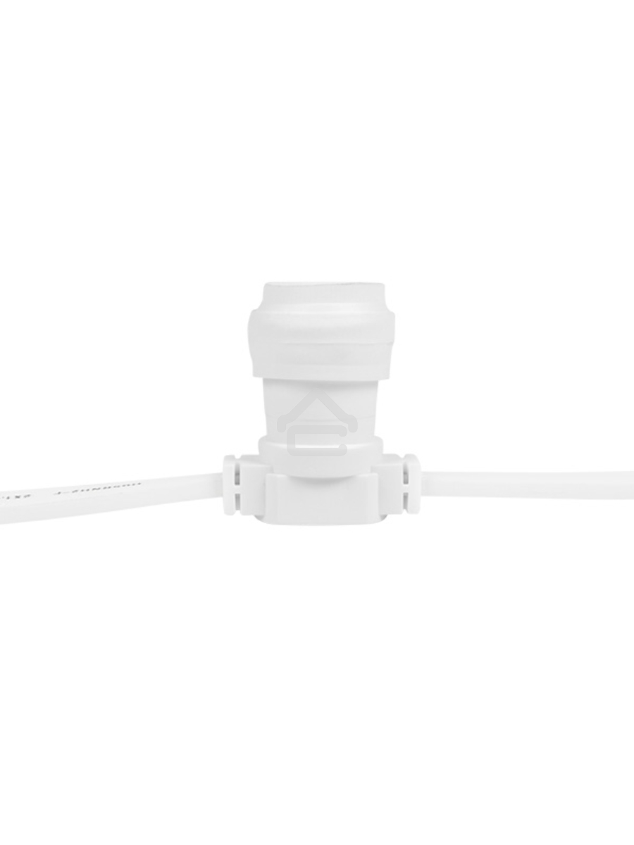 Гирлянда  Belt-Light 2 жилы шаг 15 см патроны e27 влагостойкая IP65 белый провод