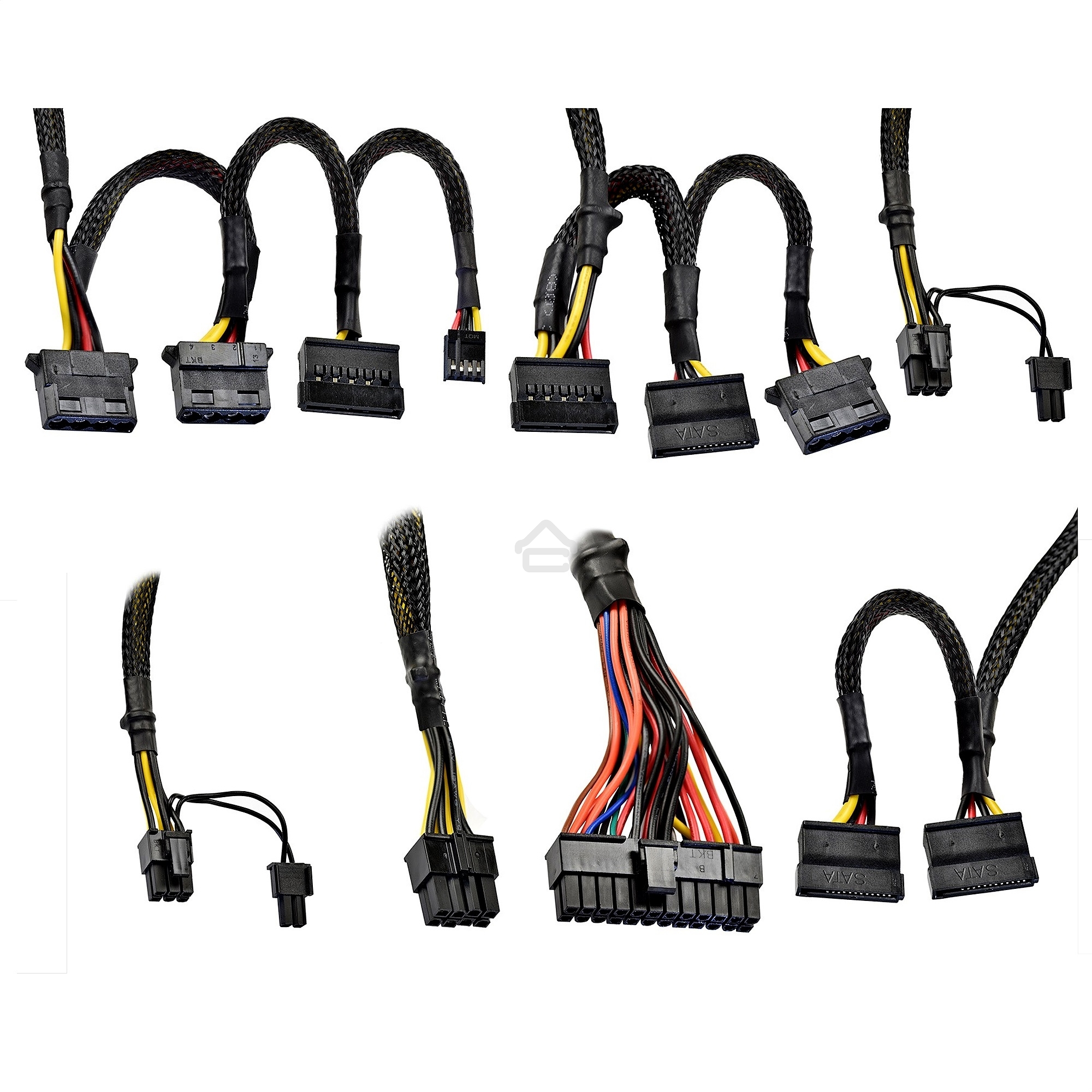 Блок питания ExeGate 900PPX (EX222114RUS-S), 900Вт, 80 PLUS, 140мм, модульый, черный