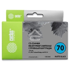 Картридж струйный Cactus CS-C9448A черный матовый для №70 HP Designjet Z3100 (130мл)