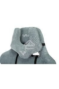 Кресло игровое Бюрократ VIKING KNIGHT LT28 FABRIC серо-голубой крестовина металл/пластик