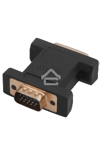 Переходник Rexant (17-6808) ПЕРЕХОДНИК шт.VGA - гн.DVI-I позолоченный GOLD