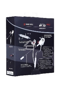 Игровые мобильные наушники белые Mad Catz  E.S. PRO+ (3.5 мм jack, 13.5 мм неодимовые магниты, 32 Ом, 20 ~ 20000 Гц, микрофон)