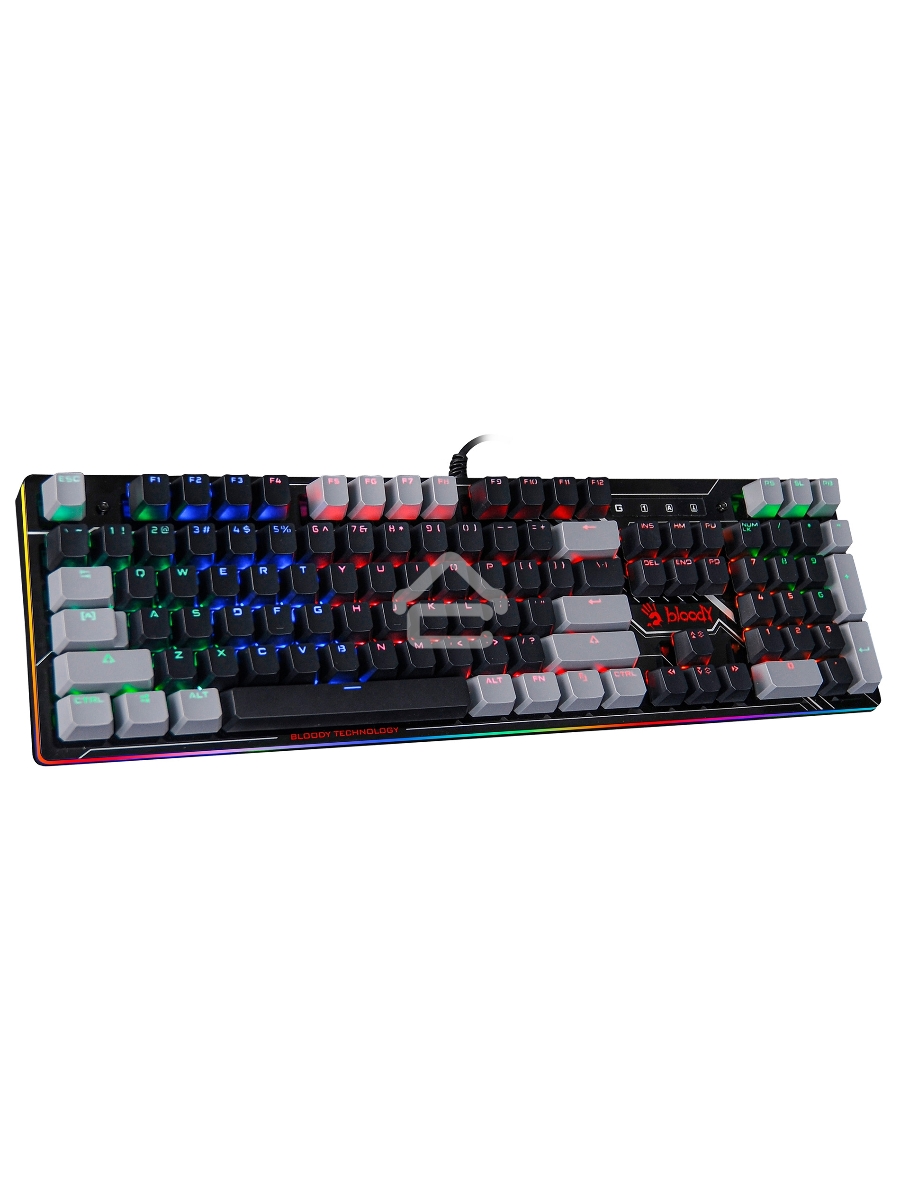 Клавиатура A4Tech Bloody B808N проводная USB черный/серый