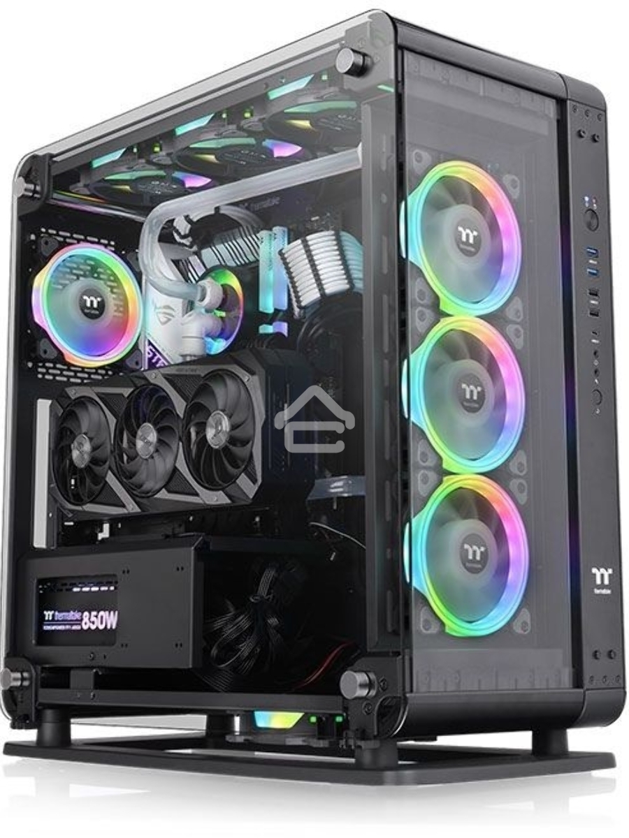Корпус Thermaltake Core P6 TG черный без БП ATX 18x120mm 12x140mm 2xUSB2.0 2xUSB3.0 audio bott PSU