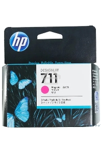 Картридж струйный HP №711 CZ135A пурпурный x3уп. для HP DJ T120/T520