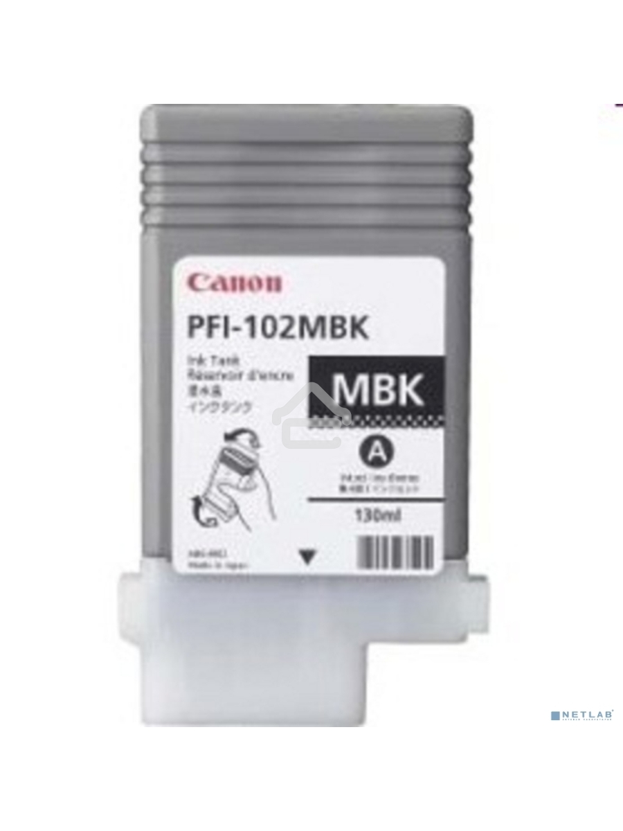 Картридж струйный Canon PFI-102MBk (0894B001) матовый черный, 130 мл., для iPF500/600/700