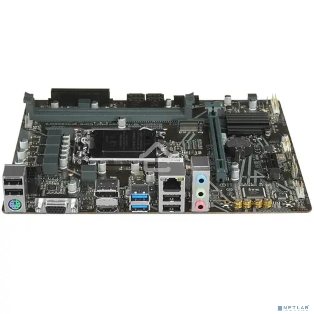 Материнская плата Gigabyte H510M S2H V3 (V2.0), LGA 1200, Intel H470, 2xDDR4, 4xSATA, 1xM.2, 1xPCIe 3.0 x16, 1xDP, 1xHDMI, 1xVGA, 1x 1Gb LAN, 2xUSB-A 3.2 Gen 1, 4xUSB-A 2.0, 3x 3.5 мм, 7.1, mATX